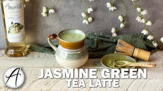 How to Make a Jasmine Green Tea Latte  DIY Floral Matcha Tea [upl. by Golter]