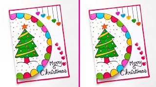 🎄 Merry Christmas Greeting Card 🎄  Easy amp Unique Christmas Card  How to Make Christmas Card Ideas [upl. by Yrocej]