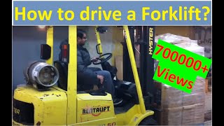 How to drive a forklift  Forklift Training  como manejar un hyster montacargas forklift [upl. by Ellekcim]