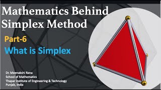 Mathematics Behind Simplex Method Part6 What is Simplex [upl. by Krystalle168]