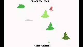 Lets Play Skiing Atari 2600 [upl. by Assirt375]