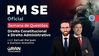 Concurso PM SE Oficial Semana de Questões de Direito Constitucional e Direito Administrativo [upl. by Relyuhcs574]