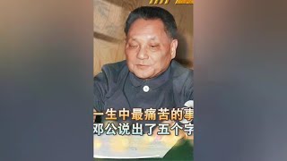 1984年，日本首相问邓小平一生中最痛苦的是什么，他说出了五个字 [upl. by Lednahs]