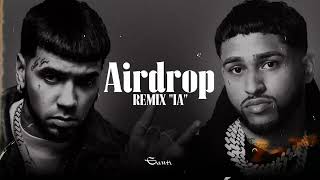 AIRDROP REMIX  Bryant Myers Anuel AA LETRA IA [upl. by Aihseyn]