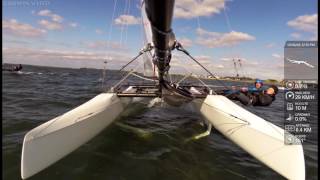 Nacra 17 Testing  Boat on Boat upwind [upl. by Nossyla]