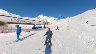 Obertauern Austria January 2024 Ski run blue 10a8a [upl. by Vinaya]