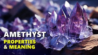 Amethyst Crystals Spiritual Properties and Meaning [upl. by Ecydnak583]