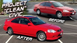 My 1500 Honda Civic Transformation  Before amp After [upl. by Lemej]