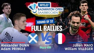 DunnPringle SCO vs MaioVilleger FRA  R32  Hylo Open 2024 [upl. by Pyle]