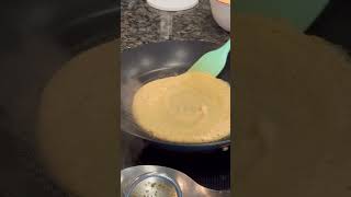 Red lentil crepesoak lentil blend and make crepetortiachapattirotivegangluten free [upl. by Sidoma]