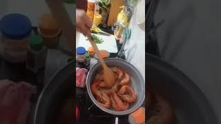 Cooking Giant Prawns [upl. by Atwekk]