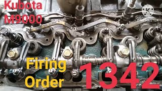 Firing Order 4 Cylinder Desiel Engine Kubota tractor [upl. by Urbas]