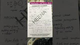 Polarization and fazan’s rule chemicalbonding ytshorts csirnet [upl. by Onstad]