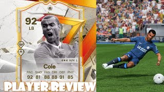 🫡 92 GOLAZO ICON Cole Player review  EA FC 24 [upl. by Marih]