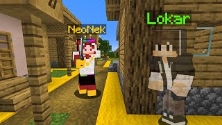 ŚLEDZIMY NEONKA w JEGO WIOSCE w Minecraft [upl. by Puna]