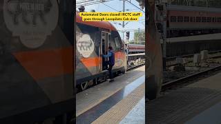 Automated Doors Closed IRCTC staff getting inside through Locopilots Cab door [upl. by Eelorac]