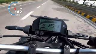 Yamaha MT 03 Top Speed GPS [upl. by Ynohtnakram]