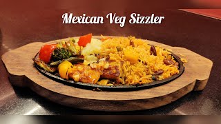 Restaurant style Mexican Veg Sizzler gluten free  Easy recipe  Homemade [upl. by Ennahs]