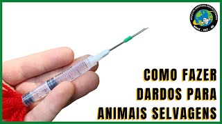 💉 Como fazer DARDO E ZARABATANA PARA ANIMAIS SELVAGENS 🐯 [upl. by Amoeji]