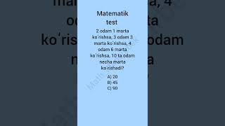 Qiziqarli matematik test  Siz buni topa olasizmi [upl. by Airtemak768]