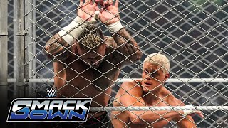 FULL MATCH Cody Rhodes vs Solo Sikoa – WWE Title Steel Cage Match SmackDown Sept 13 2024 [upl. by Thisbee]