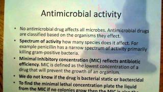 Antibiotics different modes of action of antibiotics and antimicrobial activity [upl. by Kreiner]