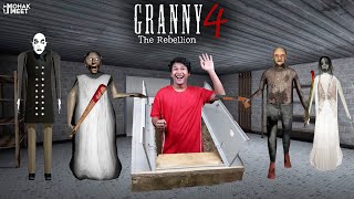 GRANNY 4 THE REBELLION  BASMENT ESCAPE GAMEPLAY  FUNNY HORROR GAME GRANNY  MOHAK MEET GAMING [upl. by Euqinemod]