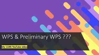 PreliminaryWPS [upl. by Rebak]