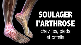 Soulager l ARTHROSE aux chevilles pieds et orteils souplesse [upl. by Eilyak]