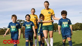 Roving reporters Coles MiniRoos x CommBank Matildas [upl. by Jorgensen298]