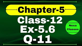 Class 12 Ex 56 Q11 Math  Differentiability  Q11 Ex 56 Class 12 Math  Ex 56 Q11 Class 12 Math [upl. by Alam]