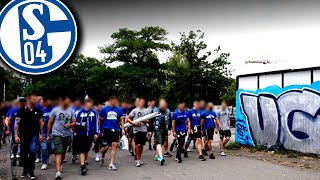 Ultras Gelsenkirchen besuchen Mannschaft im Abstiegskampf beim Training [upl. by Flemming658]