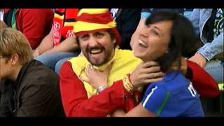 Man Strangles Woman Spain vs Italy EURO 2012 [upl. by Vorfeld]