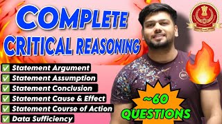 60 Qtns Complete Critical Reasoning in 1 video Data Sufficiency Statement Argument Assumption etc [upl. by Marzi703]