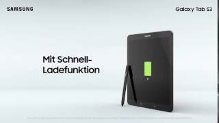 Das neue Samsung Galaxy Tab S3 mit Schnellladefunktion [upl. by Deloris]