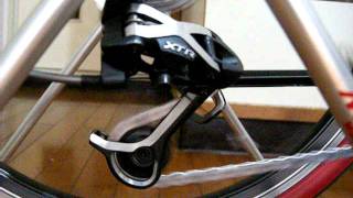 Shimano XTR RD の変速時のようす [upl. by Newbill]