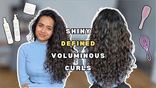 BEGINNER WAVYCURLY HAIR STYLING ROUTINE 2B2CЗА  Curly Girl Method  Curly Hair Routine [upl. by Viviane]