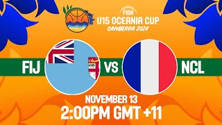 Fiji v New Caledonia  Full Basketball Game  FIBA U15 Womens Oceania Cup 2024 [upl. by Yemar736]