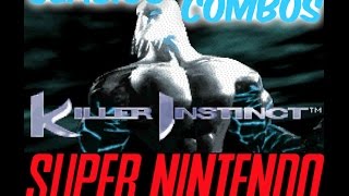 Killer Instinct snes Glacius  best combos 2015 [upl. by Aihsekal]