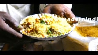 SEV PURI WITH PEANUT  CHAT BANDAR  4K VIDEO  STREET FOODS IN INIDA street food [upl. by Rodrich273]