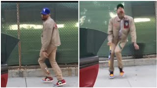 Chris Brown Dancing quotGo Crazyquot In the street [upl. by Proffitt702]