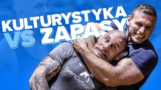 Kulturystyka VS Zapasy  Damian Janikowski uczy Piotrka Boreckiego zapaśniczych technik 4K 📣 [upl. by Haveman886]