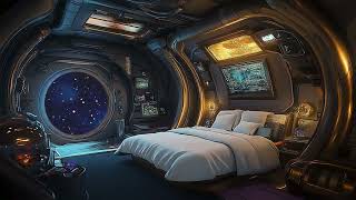 Drifting Through the Cosmos  Sleep in Deep Space Quarters  Soothing White Noise amp Space Ambience [upl. by Eneliak268]