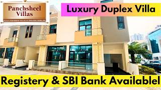 Panchsheel Ke Luxury Villa Prime Location Par  Registery Bhi Or SBI Loan Bhi Call Now 8745040856 [upl. by Budding]