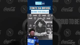 CONTE commovente il ricordo di Totò Schillaci 😭🌹 [upl. by Hesky]