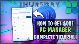 Microsoft PC Manager How to Download amp Use Complete Tutorial [upl. by Marinna]