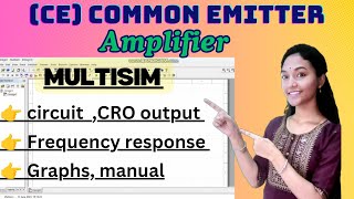 common emitter ce amplifier using multisim [upl. by Nnaeus191]