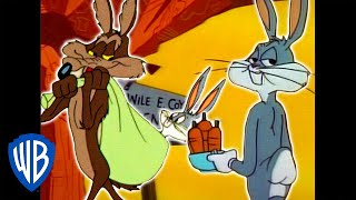 Looney Tunes  Wile E Coyote Genius vs Bugs Bunny  Classic Cartoon Compilation  WB Kids [upl. by Selyn]