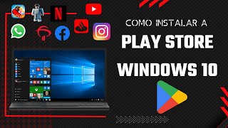 COMO INSTALAR PLAY STORE NO WINDOWS 10 SEM EMULADOR  WSA [upl. by Frantz]