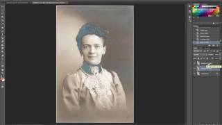 Removing Silvering from an Old Photo 2nd Method [upl. by Sucramej]